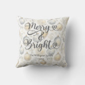 メリーアンドブライト カスタム ゴールド シルバー クリスマス クッション (裏面)