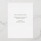 メリーアンドブライト シンプルフォト サージュグリーン 箔シーズンカード (裏面)