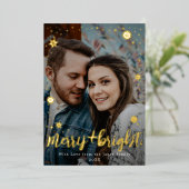 メリーアンドブライト スター スノーフレーク フォト フォイル 箔シーズンカード (立ち正面)