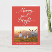 メリーアンドブライト フォトクリスマス シーズンカード (正面)