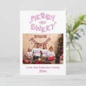メリーアンドブライト ホリデー フォト クリスマス カード (スタンド正面)