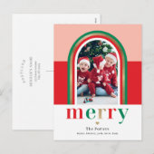 メリーアーチクリスマスフォトカードポストカード シーズンポストカード (正面/裏面)