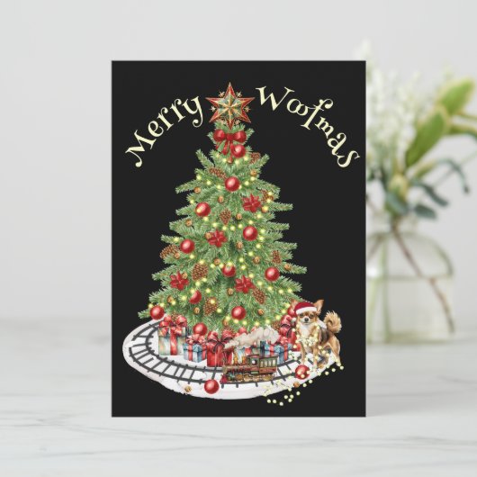 メリーウォッマスドッグデザイン – チワワ シーズンカード (スタンド正面)