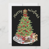 メリーウォッマスドッグデザイン – チワワ シーズンカード (裏面)