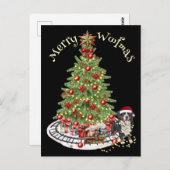 メリーウォッマスドッグデザイン – ベルネーズマウンテンドッグ ポストカード (正面/裏面)