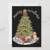 メリーウォッマスドッグデザイン – ベーグル シーズンカード (正面)