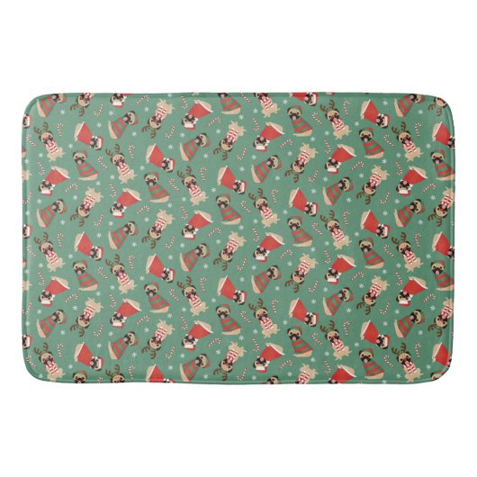 メリーウォフマスプグドッグ バスマット (正面)