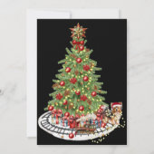 メリーウーマスドッグデザイン – ヨークシャーテリア シーズンカード (裏面)