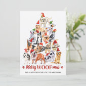 メリーウーマスドッグラバークリスマスツリードッグ シーズンカード (スタンド正面)