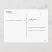 メリーウーマスドッグラバークリスマスツリードッグ シーズンポストカード (裏面)