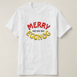 メリーエッグノッグホリデー - クリスマスの言葉遊びジョーク Tシャツ