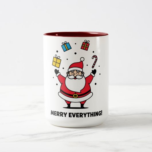 メリーエブリシングクリスマス ツートーンマグカップ (中央)
