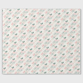 メリーエレガントカラフルス・クリスマ葉リーズ ラッピングペーパー (フラット)