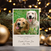 メリーエレガントクリスマスのアーチ写真トープ シーズンカード