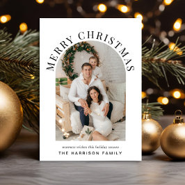 メリーエレガントクリスマスのアーチ写真 シーズンカード