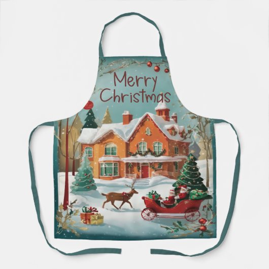 メリーエレガントクリスマスのエプロン エプロン (正面)