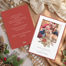 メリーエレガントクリスマスのテラコッタ写真 シーズンカード