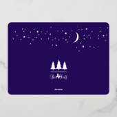 メリーエレガントクリスマスのプレゼント写真 箔シーズンカード (裏面)