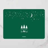 メリーエレガントクリスマスのプレゼント写真 箔シーズンカード (裏面)