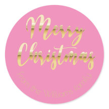 メリーエレガントクリスマスのメタリック金ゴールドはピンクに見える