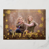 メリーエレガントクリスマスの台本の写真 箔シーズンカード (正面)