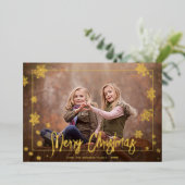 メリーエレガントクリスマスの台本の写真 箔シーズンカード (立ち正面)