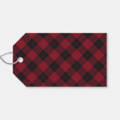 メリーエレガントクリスマスの台本バーガンディ・プレイド ギフトタグ (裏面横)