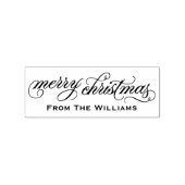 メリーエレガントクリスマスの台本パーソナライズされた ラバースタンプ (押印)