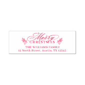 メリーエレガントクリスマスの台本差出人住所 セルフインキングスタンプ (デザイン)