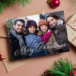 メリーエレガントクリスマスの台本1枚の写真雪 シーズンカード