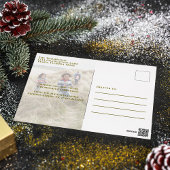 メリーエレガントクリスマスの台本2枚の写真 箔シーズンポストカード