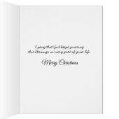 メリーエレガントクリスマスの希望の休日のフォトカード (内側(右))