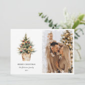 メリーエレガントクリスマスの年次家族レビュー写真 シーズンカード (スタンド正面)