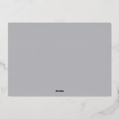 メリーエレガントクリスマスの数々の写真 箔シーズンカード (裏面)