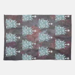 メリーエレガントクリスマスの木のキッチンタオル キッチンタオル