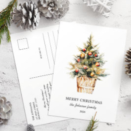 メリーエレガントクリスマスの木の非写真 ポストカード