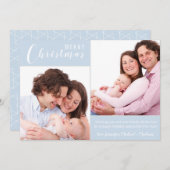 メリーエレガントクリスマスの氷色| |2写真 シーズンカード (正面/裏面)