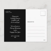 メリーエレガントクリスマスの緑の写真 シーズンポストカード (裏面)