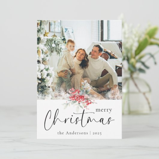 メリーエレガントクリスマスの脚本 | 家族の写真 シーズンカード (スタンド正面)