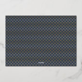 メリーエレガントクリスマスの雪片2写真 箔シーズンカード (裏面)