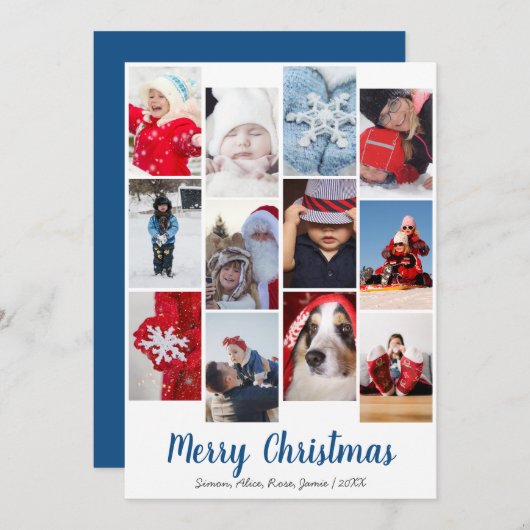 メリーエレガントクリスマスカスタム写真集 シーズンカード (正面/裏面)