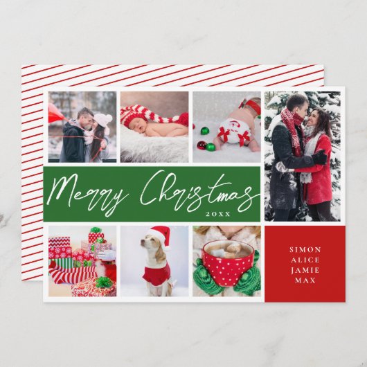メリーエレガントクリスマスカスタム写真集 シーズンカード (正面/裏面)