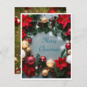 メリーエレガントクリスマスカード シーズンカード (正面/裏面)