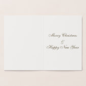 メリーエレガントクリスマスクロースヴィンテージ実在 箔カード (内部)
