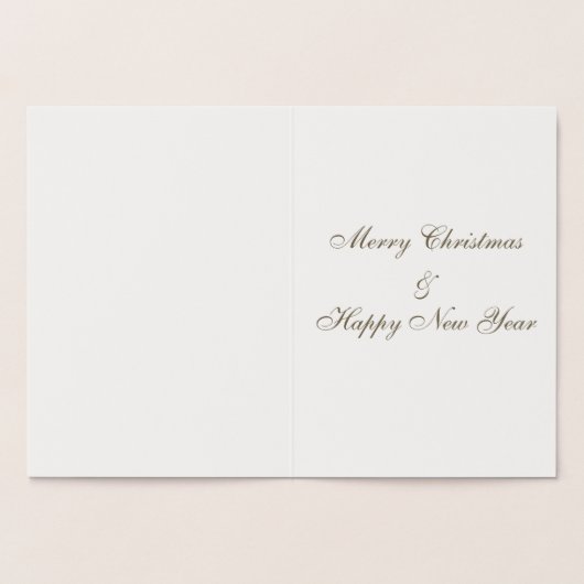 メリーエレガントクリスマスクロースヴィンテージ実在 箔カード (内部)