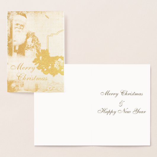 メリーエレガントクリスマスクロースヴィンテージ実在 箔カード (ディスプレー)