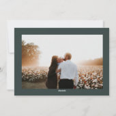 メリーエレガントクリスマスグリーンフォトカード シーズンカード (裏面)