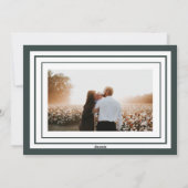 メリーエレガントクリスマスグリーン2フォトカード シーズンカード (裏面)