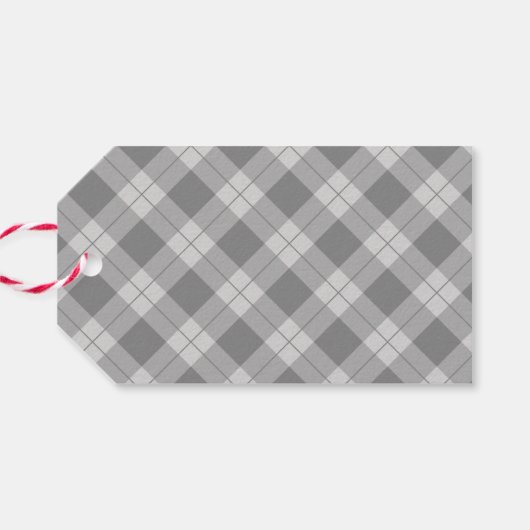 メリーエレガントクリスマススクリプトグレープレイドホリデー ギフトタグ (裏面横)