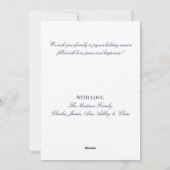 メリーエレガントクリスマススノーフレークリースオーナメント シーズンカード (裏面)